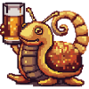 Escargot Bière Pixel