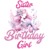 Mermaid Girl Birthday Daughter Sister