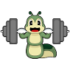 Caterpillar Bodybuilder Barbell Bodybuilding