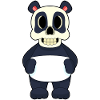 Panda Halloween Skull