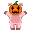 Cochon Halloween Citrouille