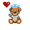 Pixel Bear Navy