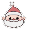 Autocollants mignons Père Noël