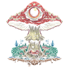 Cottagecore Weirdcore Aesthetic Mushroom Eyeball C