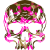 Camouflage Stark Rose - Crâne