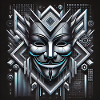 Anon Maske mit 3D Effekt
