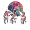 Éléphant Animal Lune Hurlante