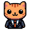 Pixel Purrfection Cat