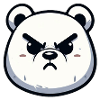 Angry Polar Bear Design