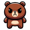 Fierce Brown Bear Art