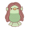 Cute Japanese Yokai Amabie