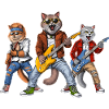 Cats Rock Musicians