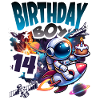 Astronaut 14th Birthday Space