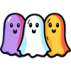 Geister Halloween Bunt