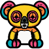 Koala Halloween Comic Zombie