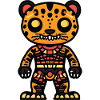 Leopard Halloween Comic Zombie