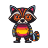 Raccoon Halloween Comic Zombie