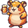 Hamster Beer Pixel