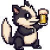 Stinktier Bier Pixel