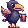 Harpy Bird Beer Pixel