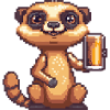 Meerkat Beer Pixel