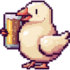 Dove Bird Beer Pixel