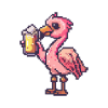Flamingo Bier Pixel