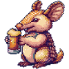 Gürteltier Bier Pixel