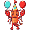Lobster Crab Birthday Baby