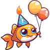 Poisson rouge anniversaire bébé