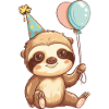 Sloth Birthday Baby