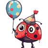 Ladybug Birthday Baby