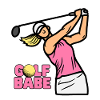 Sød Golf Babe T-shirt til kvinder, Golftøj