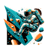 Bouldering Astronaut Gift