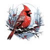 Red Cardinal Vogel