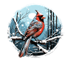 Red Cardinal Vogel