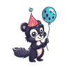 Skunk Birthday Baby