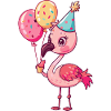 Flamingo Birthday Baby