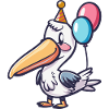 Pélican oiseau anniversaire bébé
