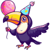 Toucan oiseau anniversaire bébé