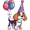 Beagle Dogs Birthday Baby