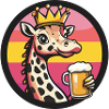 Bande dessinée de bière girafe