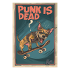 Skateboard Zombie-Hund: Punk is Dead