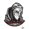 Mittelalterliche Helme der Tempel-Ritter