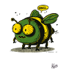 L’abeille bourdon cool et laide