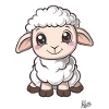 Cute little sheep