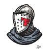 Medieval helmet Breton knights