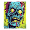 The coolest zombie skull monster