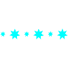 turquoise stars