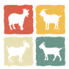 Goats retro t-shirt Goat